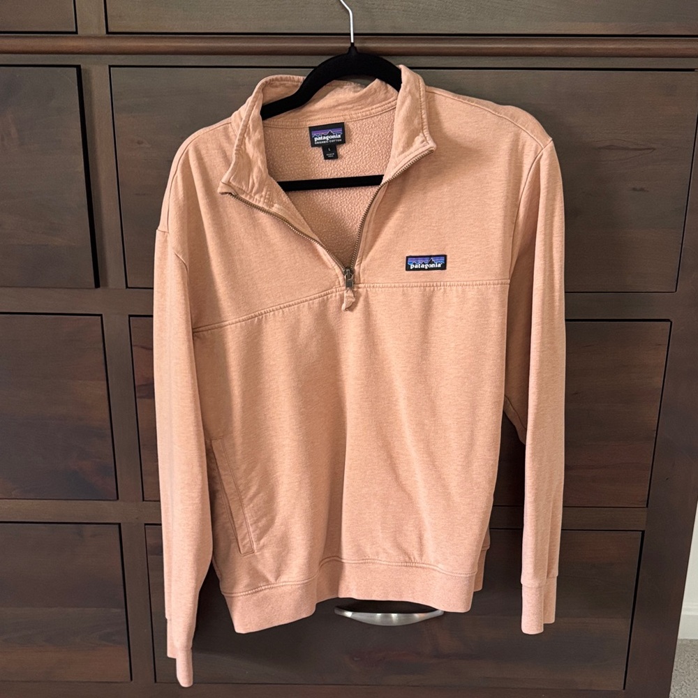 Patagonia Women's Light Brown Zip-Up Sweater